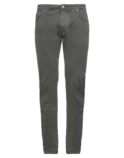 Shop Jacob Cohёn Casual Pants In Military Green