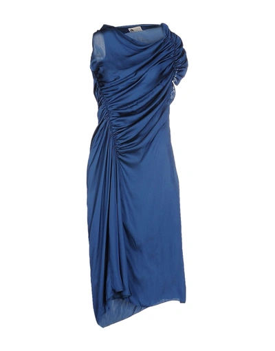 Shop Lanvin Midi Dresses In Blue