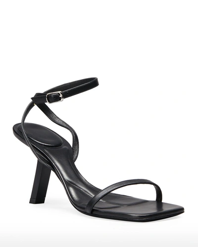 Shop Balenciaga Void 80mm Ankle-strap High-heel Sandals In Black