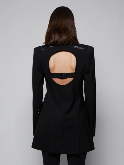 Shop Off-white Formal Sexy Back Blazer Dress, Black