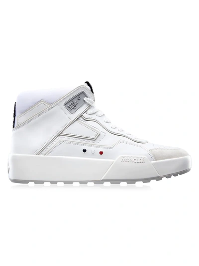 Shop Moncler Men's Promyx Space High-top Sneakers In White