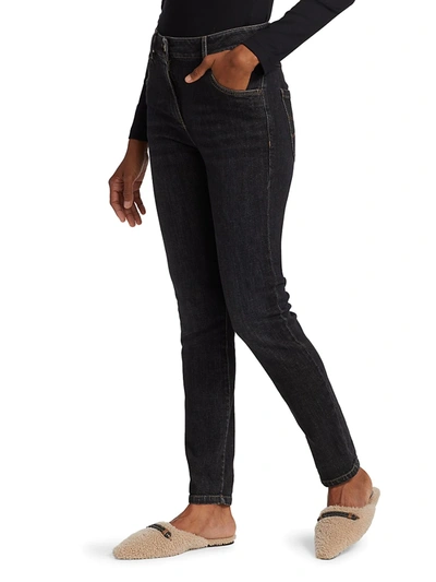 Shop Brunello Cucinelli Straight-leg Jeans In Black