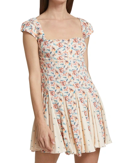 Shop Free People Ponderosa Floral Mini Dress In Strawberry