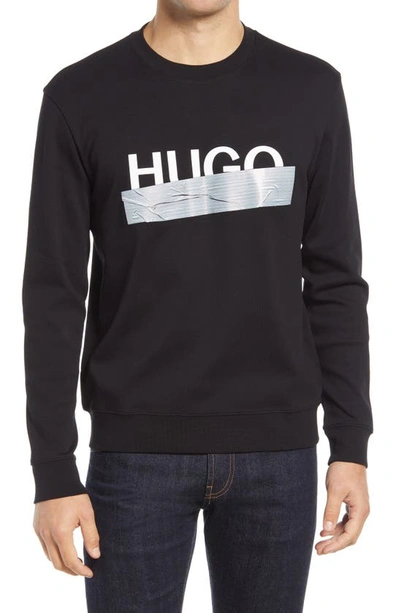 Shop Hugo Dicago New Season Logo Sweatshirt In Black