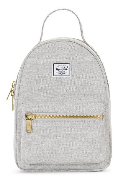 Shop Herschel Supply Co Mini Nova Backpack In Light Grey Crosshatch