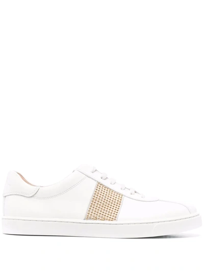 Shop Gianvito Rossi Danielle Low-top Sneakers In Weiss