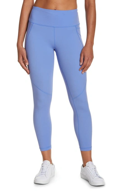 Shop Sweaty Betty Power Pocket Workout 7/8 Leggings In Cornflower Blue