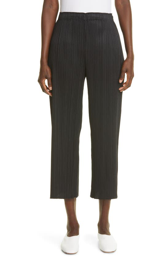 Pleats Please Issey Miyake Thicker 2 Pleated Crop Pants In Black | ModeSens