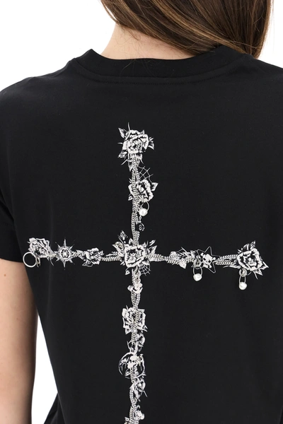 Shop Givenchy T-shirt With Embroidery In Black