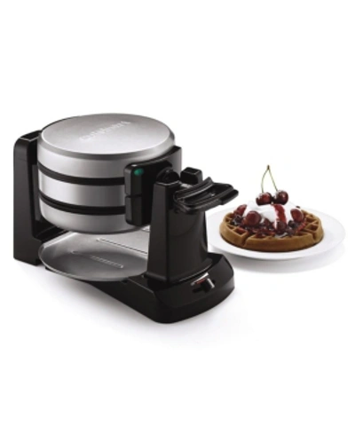 Cuisinart Waf-f40nas Nonstick Double Flip Belgian Waffle Maker In Stainless