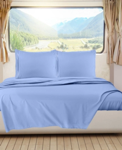 Nestl Bedding Premier 1800 Series Deep Pocket Bed 4 Piece Sheet Set, Rv Queen In Calm Blue