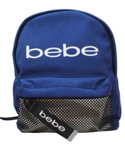Shop Bebe Melodia Mini Backpack With Mask In Navy, White