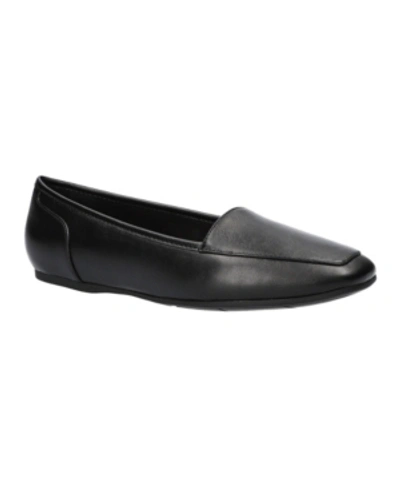Shop Easy Street Women's Thrill Square Toe Comfort Flats Women's Shoes In Black