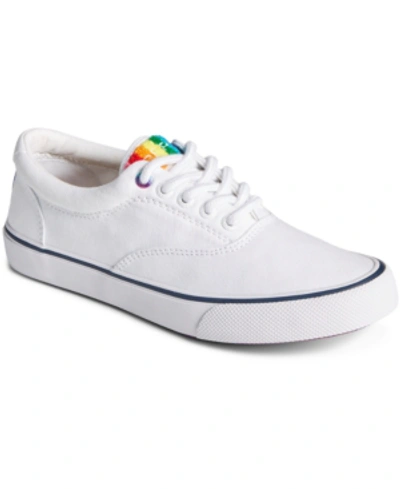 Shop Sperry Men's Striper Ii Cvo Pride Sneakers Men's Shoes In White