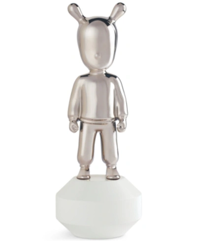 Lladrò The Silver Guest Glossy-finish Figurine In Silver