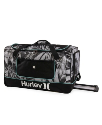 Shop Hurley Kahuna 30" Rolling Duffel In Grey Tropical