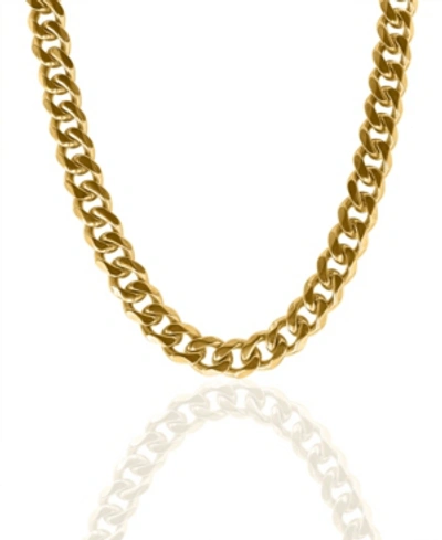 Shop Oma The Label Women's Chunky Cuban Link 18k Gold Plated Brass 15mm Necklace, 18" In Gold Tone