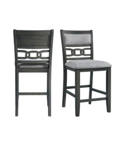 Shop Picket House Furnishings Taylor 2 Piece Counter Height Side Chair Set In Gray