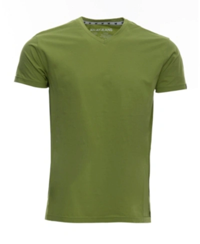 Shop X-ray Men's Basic V-neck Short Sleeve T-shirt In Moss