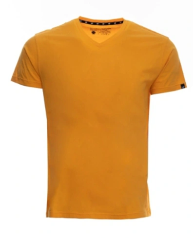 Shop X-ray Men's Basic V-neck Short Sleeve T-shirt In Saffron