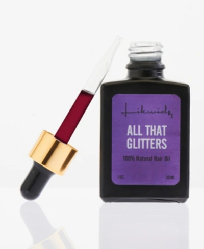 Shop Likwid Rx All That Glitters 100% Natural Hair Oil, 1 oz In Purple