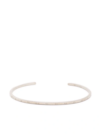 Maison Margiela 11 Numbered Bangle In Silver