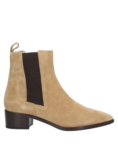 Shop Aeyde Ankle Boots In Sand