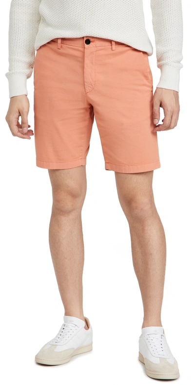 Shop Theory Zaine Patton Slim Fit Shorts In Vivid Coral