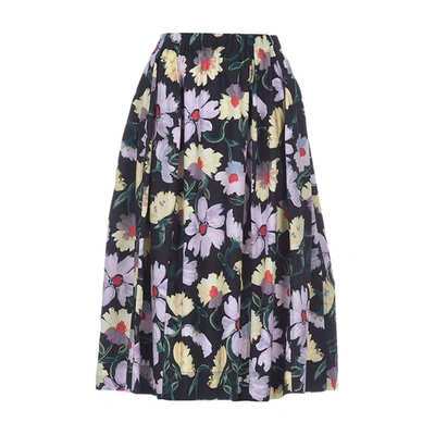 Shop Marni Egg-shape Skirt In Black