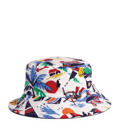 Shop Ralph Lauren Reversible Bucket Hat In Blue