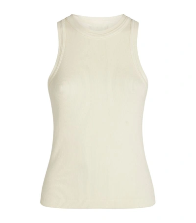 Shop Citizens Of Humanity Ribbed Isabel Tank Top In Beige