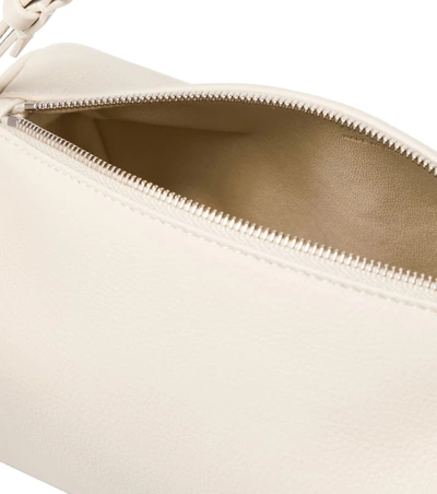 The Row 90s Leather Shoulder Bag In 白色