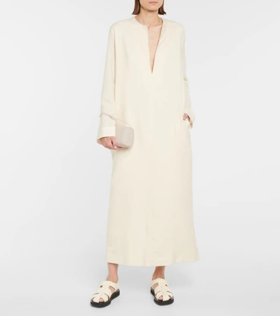 The Row 90s Leather Shoulder Bag In 白色