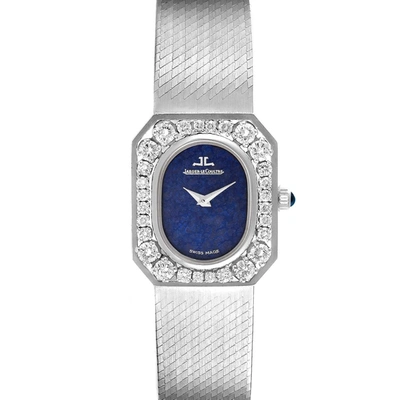 Shop Jaeger-lecoultre 18k White Gold Diamond Bezel Cocktail Ladies Watch 16315 In Not Applicable