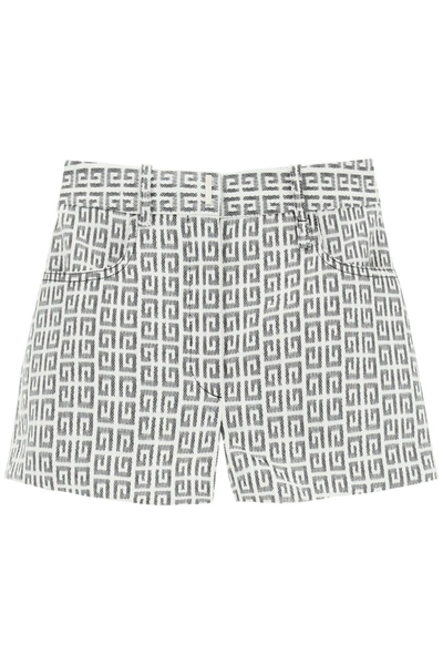 Shop Givenchy 4g Motif Shorts In Multi