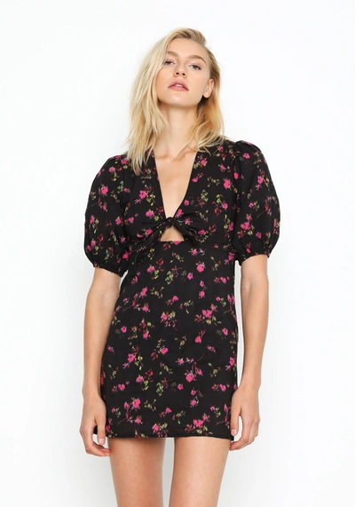 Shop Pam & Gela Neon Ditsy Dress In Black