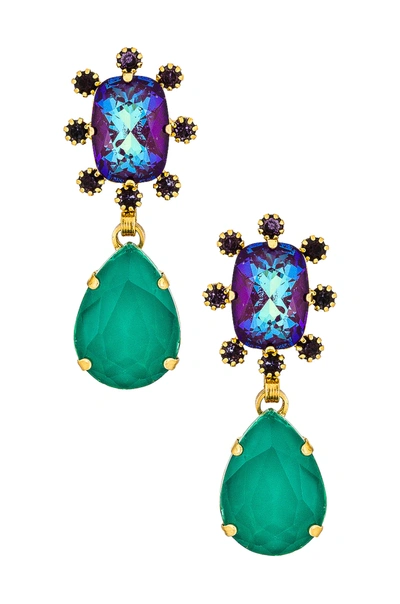 Shop Elizabeth Cole Kelly Earrings In Golden Glow