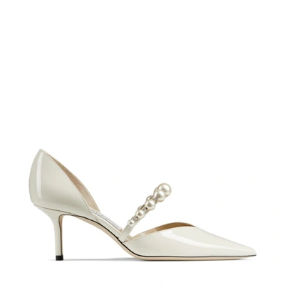 Shop Jimmy Choo Aurelie 65 In Latte/white