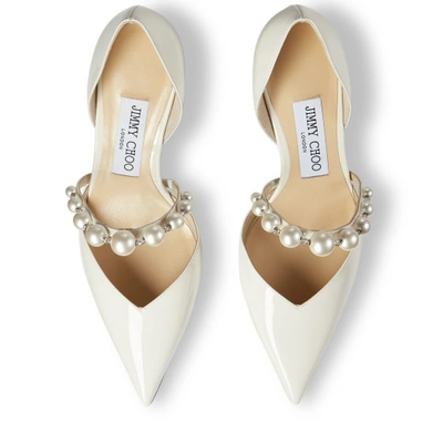 Shop Jimmy Choo Aurelie 65 In Latte/white