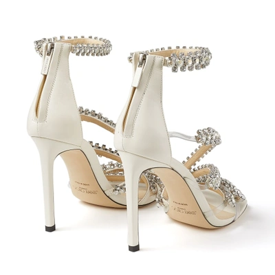 Shop Jimmy Choo Josefine 100 In Latte/crystal