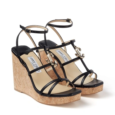 Shop Jimmy Choo Jc Wedge 110 In Black