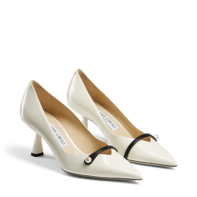 Jimmy Choo Rosalia 65 Patent Pump In Kaffee/schwarz