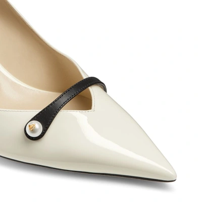 Jimmy Choo Rosalia 65 Patent Pump In Kaffee/schwarz