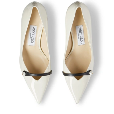 Jimmy Choo Rosalia 65 Patent Pump In Kaffee/schwarz