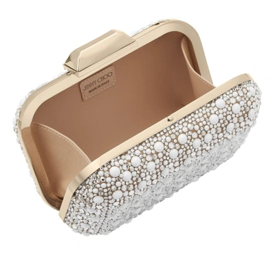 Shop Jimmy Choo Cloud In White/crystal Mix