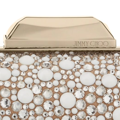 Shop Jimmy Choo Cloud In White/crystal Mix