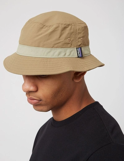 Shop Patagonia Wavefarer Bucket Hat In Beige