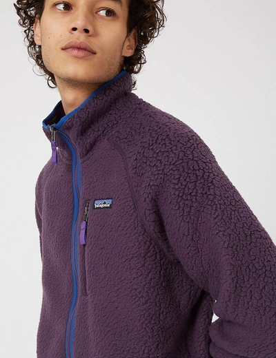 Shop Patagonia Retro Pile Jacket In Purple