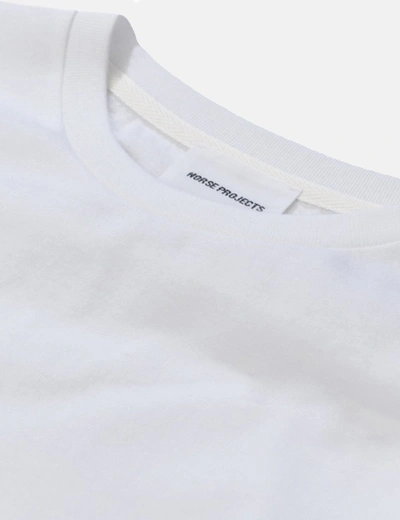 Shop Norse Projects Niels Standard Long Sleeve T-shirt In White