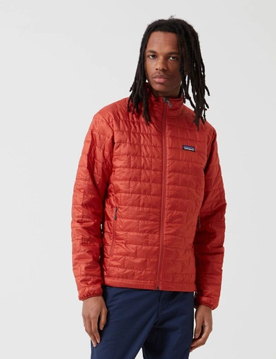 Shop Patagonia Nano Puff Jacket In Red